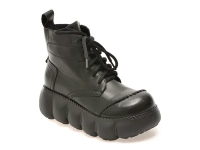 Ghete GRYXX negre, 2653, din piele naturala