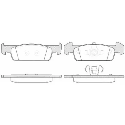 Set placute frana, frana disc REMSA 1540.10