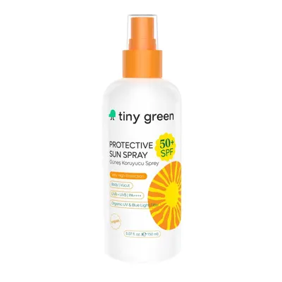 Spray de protectie solara SPF 50+, 150 ml, Tiny Green