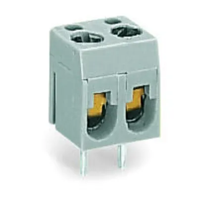 PCB terminal block; 2.5 mm²; Pin spacing 5 mm; 2-pole; 2,50 mm²; gray