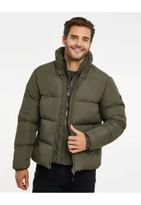 Geaca cu guler inalt Sapporo 6151 - Kaki