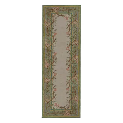Covor tip traversă țesut manual din lână 80x300 cm Verona Floral – Flair Rugs
