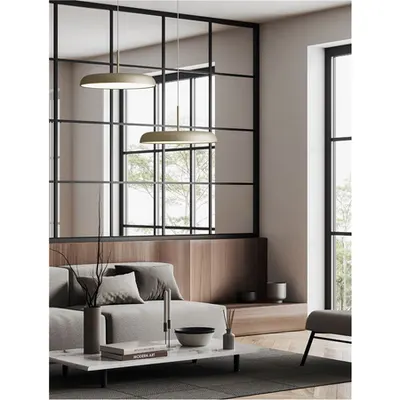 Lampa suspendata LINUS Champagne Auriu Aluminiu & Acrylic LED 40W 220-240V 2541Lm IP20 Remote Control Included 2700-4000K CCT Dimabil