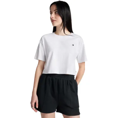Tricou femei Converse Sporty Boxy T-Shirt, Alb
