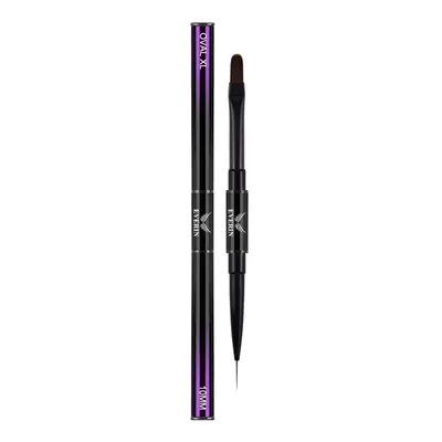 Pensula Dubla Pro Art Oval 10mm si Liner 10mm Purple Everin - PAE-6