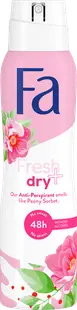 Deodorant spray cu parfum de bujori Fresh & Dry, 150ml, Fa