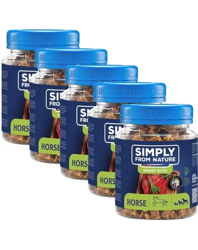 SIMPLY FROM NATURE Smart Bites recompense dresaj caini 5x130 g din cal