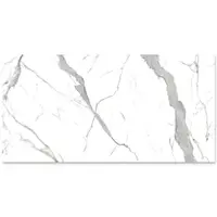 Gresie exterior / interior portelanata Calacatta Elite Bookmatch A 120 x 240 cm lucioasa rectificata tip marmura