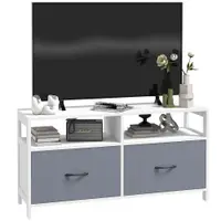 Suport Dulap TV pentru Televizoare de pana la 45”, cu Sertare Pliabile si Rafturi de Depozitare pentru Camera de Zi, Dormitor HOMCOM | Aosom Romania