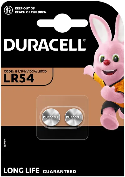 Baterii alcaline Duracell - LR54, 2 buc.