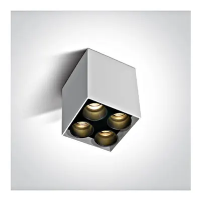 Kiko Square F LED 10W 800lm 3000K 25° Ra85 230V IP20 alb
