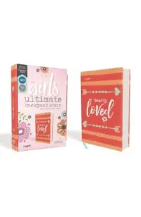 Niv, Girls' Ultimate Backpack Bible, Faithgirlz Edition, Compact, Flexcover, Coral, Red Letter Edition, Comfort Print