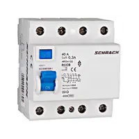 Intrerupator diferential tetrapolar, AMPARO 10kA, 40A/4P 300mA, tip A