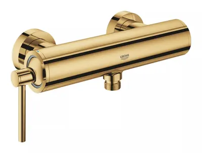Baterie dus Grohe Atrio 32650GL3, racorduri 1/2 inch, aparenta, monocomanda, Auriu lucios