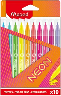 Set markere colorate Maped Peps Neon - 10 culori
