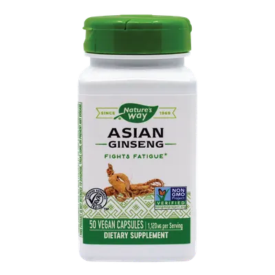 Asian Ginseng 560mg Nature's Way, 50 capsule vegetale, Secom