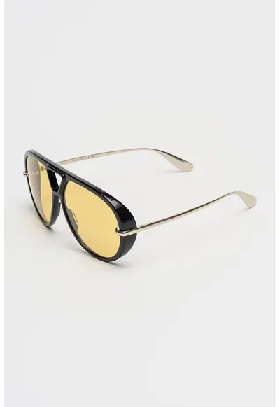 Ochelari de soare aviator cu model unisex - Negru/Argintiu