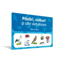 Mapă pasări, cuiburi și alte viețuitoare
