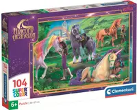 Puzzle pentru copii Clementoni din 104 piese - Academia Unicornilor (varianta 2)