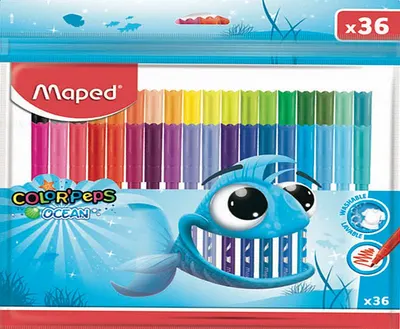 Set carioci Maped Color Peps - Ocean, 36 culori