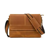 Geanta pentru barbati, Eneas GT3277, piele naturala, Cognac