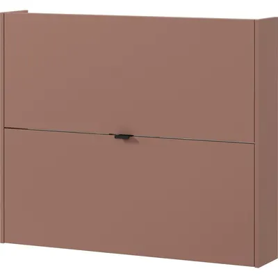 Pantofar maro cu deschidere înclinată/suspendat cu aspect de lemn de stejar 100x83x18 cm Ameca – Germania