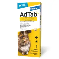 ADTAB, deparazitare externă pisici, comprimate masticabile ADTAB, deparazitare externă pisici, (2 - 8kg), comprimate masticabile, 48mg x 1buc