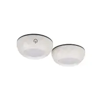 Set 2 lampi LED sub dulap, alb neutru, 0.5W, prindere banda adeziva, 75x75x33 mm, alb