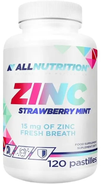 Zinc, căpșuni, 120 pastile, AllNutrition