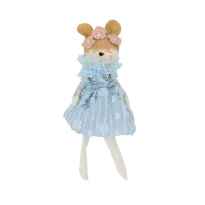 Decorațiune Zooky animăluț ursuleț rochiță bleu