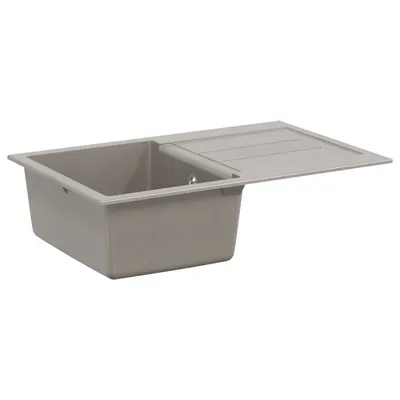 vidaXL Chiuvetă Gri 780 x 500 mm 80% Quartz și 20% Rășină