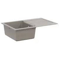 vidaXL Chiuvetă Gri 780 x 500 mm 80% Quartz și 20% Rășină