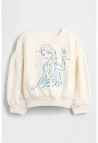 Bluza de trening cu imprimeu Frozen - Galben pal/Albastru pal