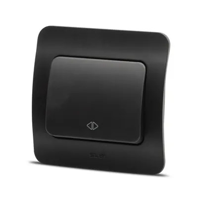 Jazz intrerupator cruce, negru mat, Elbi