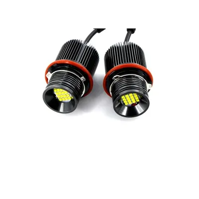 Set 2 becuri LED Marker Angel Eyes auto compatibil BMW 80W alb canbus pentru faruri xenon Cod: A.E.2021