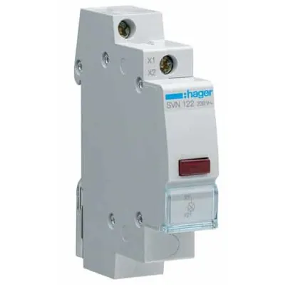 Lampa semnalizare 230V rosu Hager SVN122