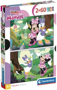 Puzzle pentru copii Clementoni din 2 x 60 piese - Minnie Mouse
