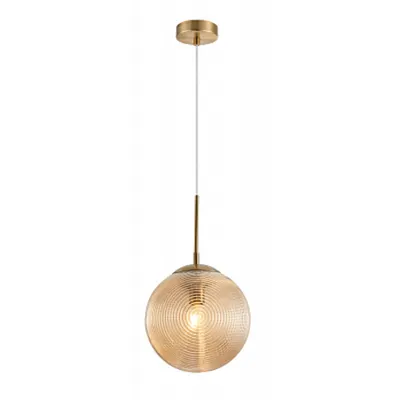 Corp de iluminat susendat Lumina - H(min) 535mm, H(max) 1635mm, W 250mm, ⌀ 250mm , Beige, 1 X E27 (60W), Metal, Glass, IP20, 1.3kg
