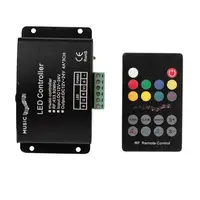 Controller Audio Rf Benzi Led Rgb, 12-24v Dc, 144w (12v), 288w (24v)