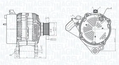 Alternator (12v, 70a) Potrivit Audi 100 C3, 200 C3, 90 B3, V8; Seat Arosa, Cordoba, Cordoba Vario, Ibiza Ii, Inca, Toledo I; Skoda Felicia I, Felicia Ii; Vw Caddy Ii, Caddy Ii Minivan 1.0-4.2 11.86-03