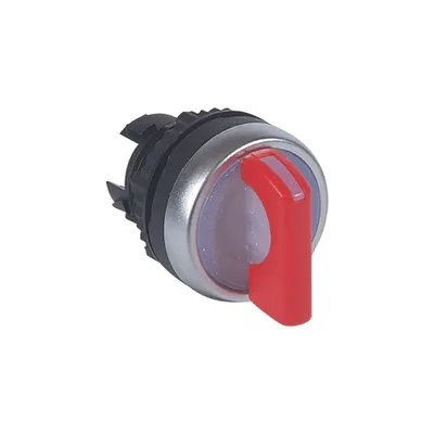 Osmoz illuminated standard handle selector switch - 2 stay-put positions 45° - rosu