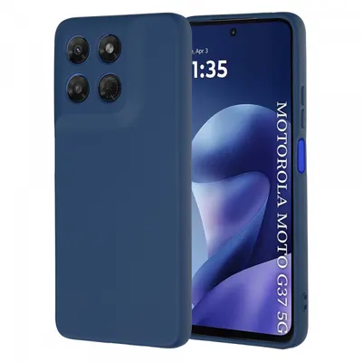 Husa pentru Motorola Moto G47 / G37 Power / G37, Techsuit, SoftFlex, Bleumarin