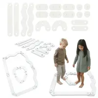 Cale de Echilibru Modulară Albă pentru Copii – Set de Elemente pentru Echilibru