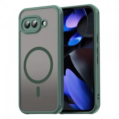 Husa MagSafe pentru Google Pixel 9a, Techsuit, HaloFrost II, Verde