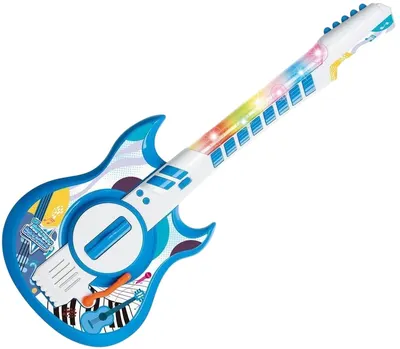 Chitară electronică pentru copii Yifeng - My Music World, albastră