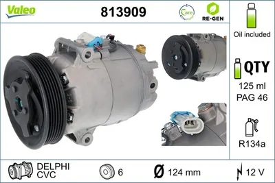 Compresor climatizare (reconditonat) potrivit OPEL ASTRA J, ASTRA J GTC, MERIVA B 1.4 1.4LPG 12.09