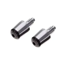 Set 2 capeti ghidon moto conici, culoare argintiu, din aluminiu