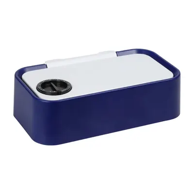 Bol pentru animale, cu temporizator 48h, Pets Collection, bleumarin cu alb, 23x13x7 cm