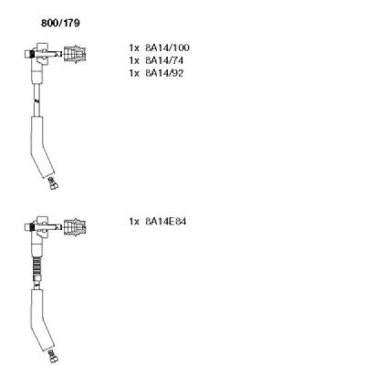 Set cablaj aprindere BREMI 800/179
