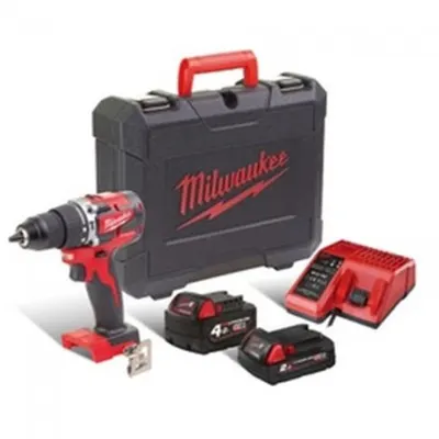 Masina de gaurit Milwaukee cu percutie cu acumulator MODEL M18 CBLPD-422C, 60NM